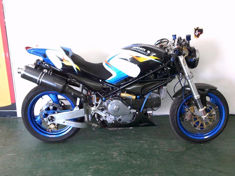 1997 R-reg Ducati 600 Monster streetfighter in multi colours