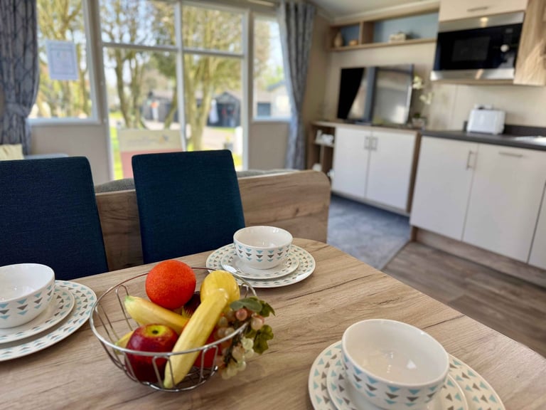 Ex demo New Willerby Linwood static caravan for sale at St Agnes Holiday Park, Truro TR4 8HS