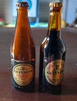 Guinness two miniature bottles