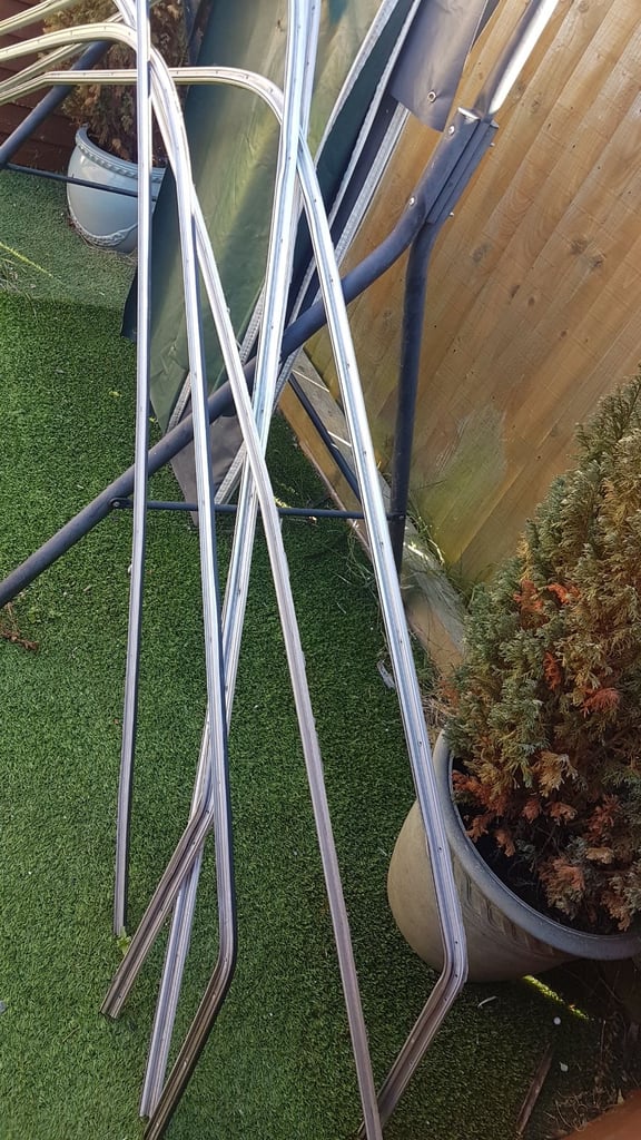 Aluminium awning rails for caravan, camper, motorhome or even garden fence.