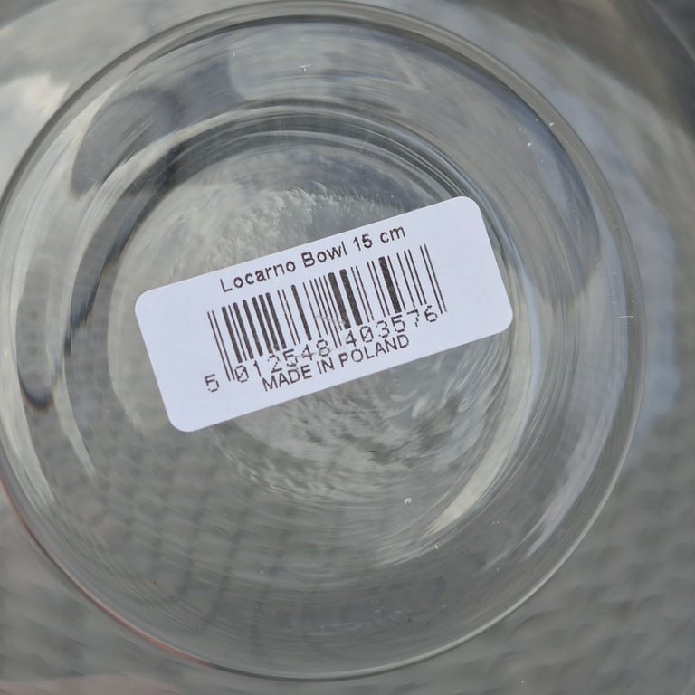 LSA Glass Locarno Bowl 15cm Handmade in Poland Clear Glass Jewellery Keys Serving 