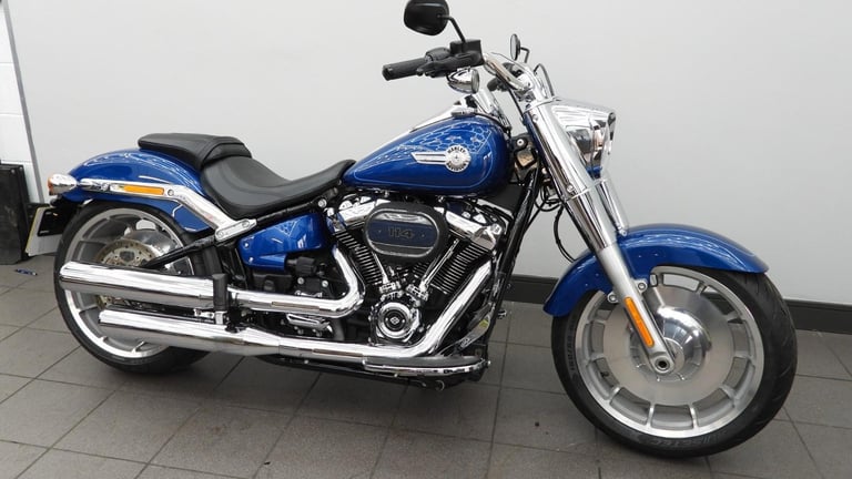 HARLEY-DAVIDSON FAT BOY 114 1868cc 2022 22reg Blue only 7,127 Miles 