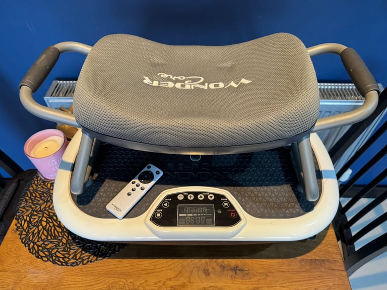 image for Wonder Core Rock N Fit Vibration Plate Trainer with an exercise seat