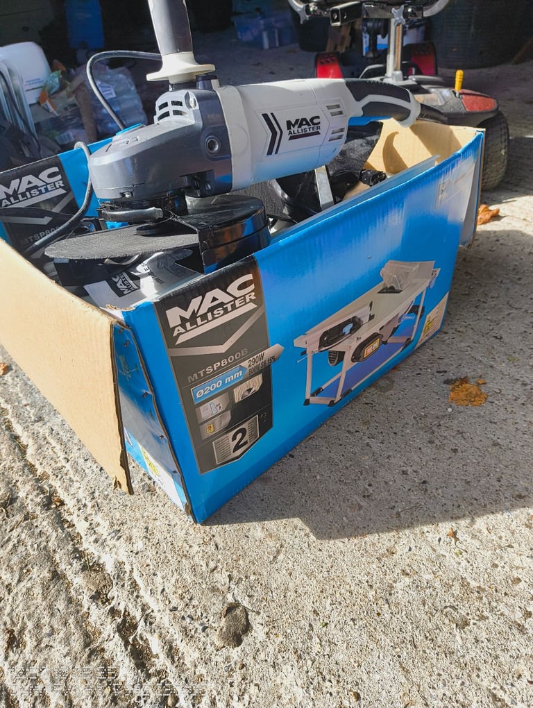 McAllister table saw and disc cutter