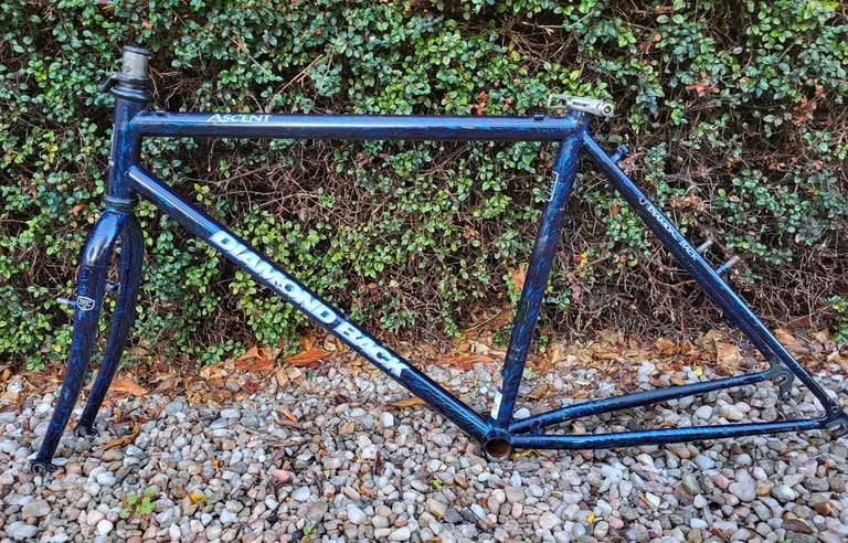Diamond Back Ascent retro 1990s mountain bike frame and forks.