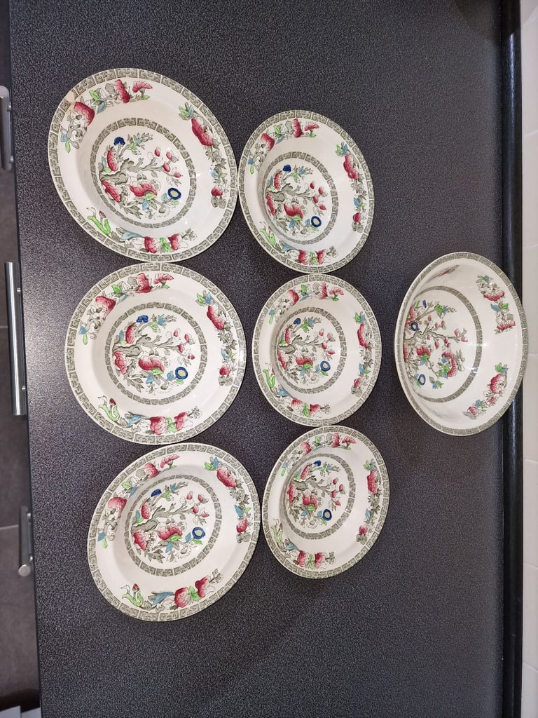 image for India tree antique bowl set