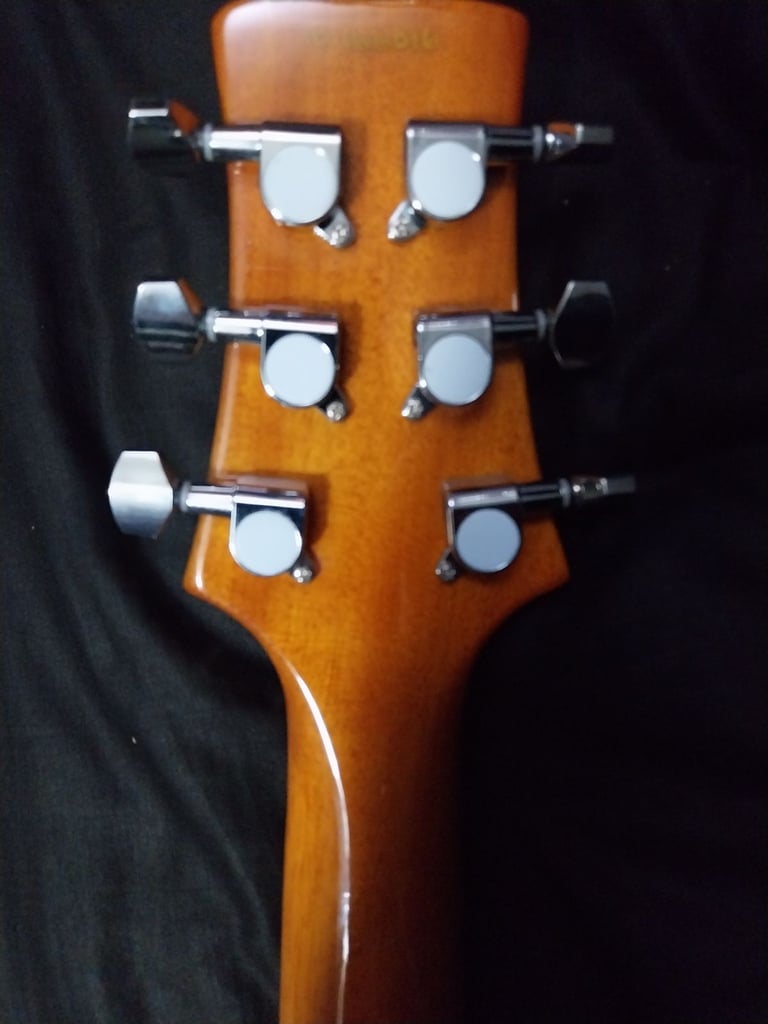 Santana Yellow Quilt maple top PRS COPY full size electric guitar