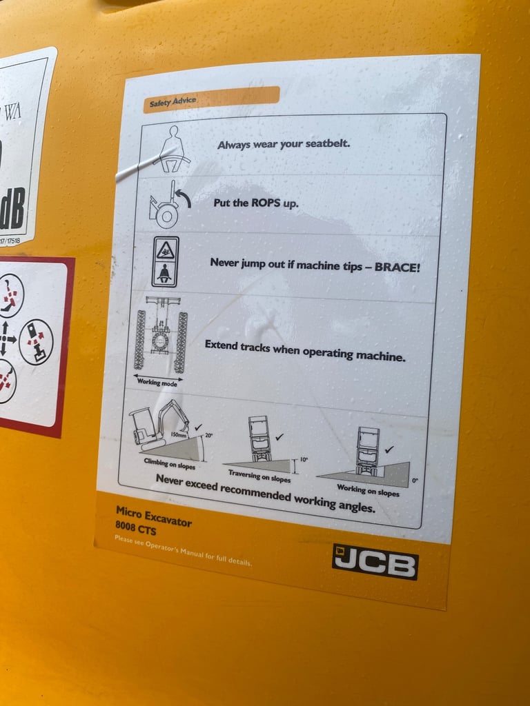 JCB Micro Digger Engine Cover