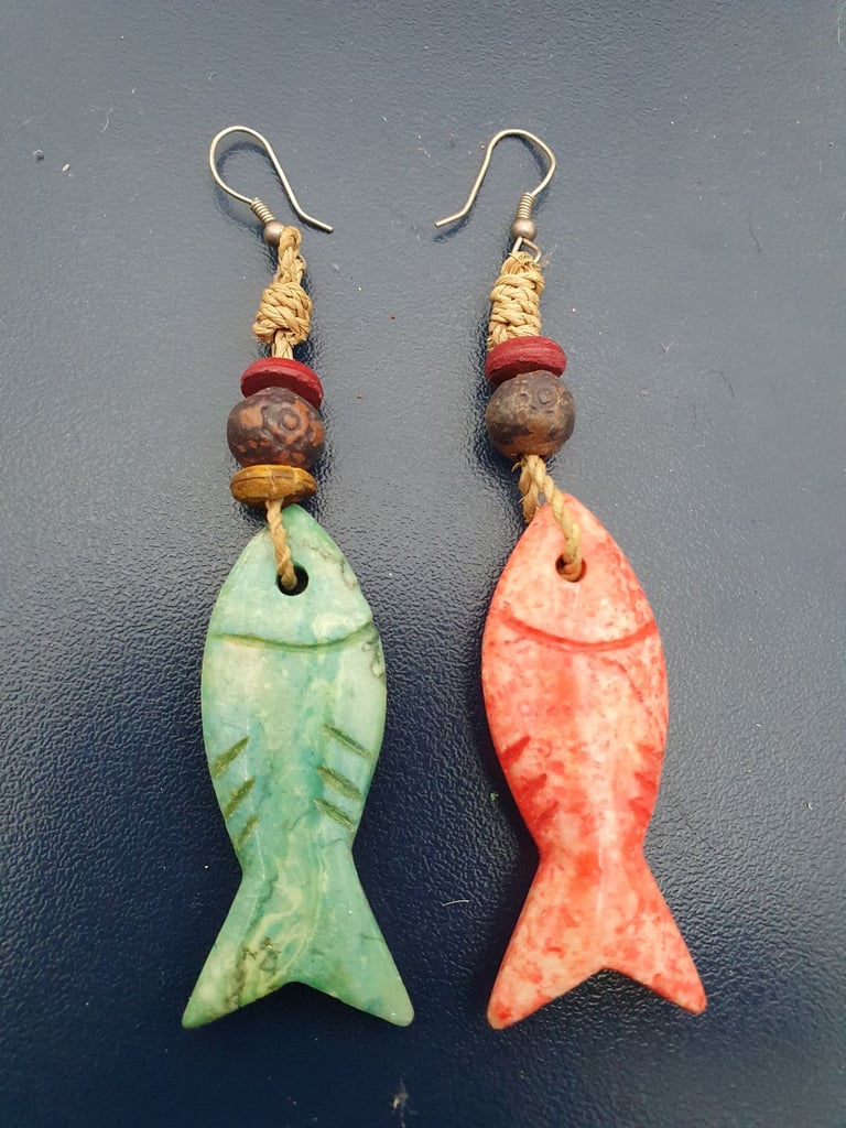 image for Soapstone Fish Earrings