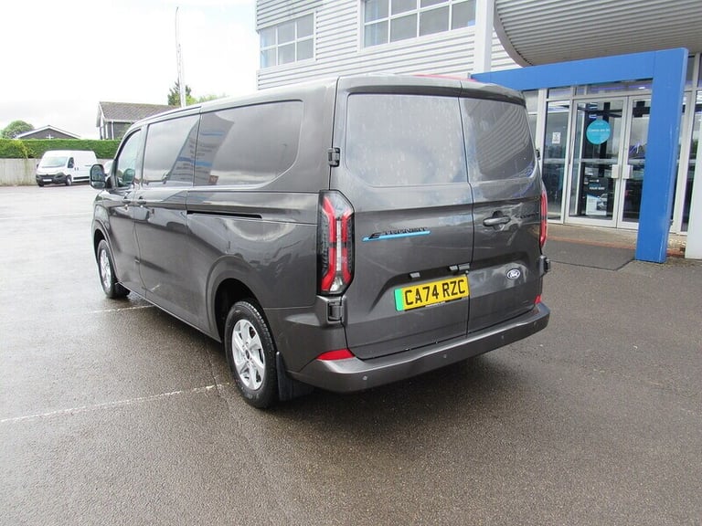 2024 Ford E-Transit 320 Limited LWB L2 GREY AUTOMATIC VAN WITH SAT NAV REAR CAMERA TWIN SIDE DO P...