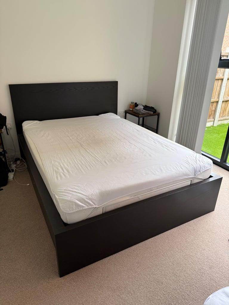 IKEA double bed with mattress 