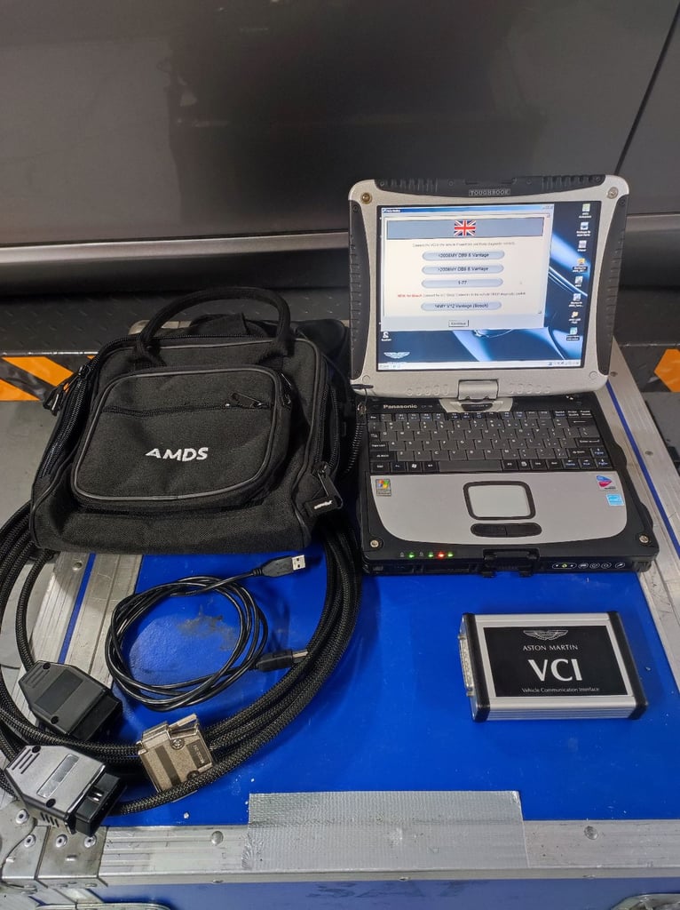 AMDS 1 Aston Martin Dealer Diagnostic System. V2.70 for DB9, V8 V12 Vantage, DBS, Vanquish...