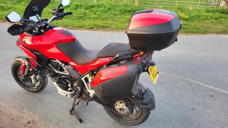 2014 14 DUCATI MULTISTRADA 1200 S HIGH SPEC TOURER LUGGAGE ADVENTURE RED HISTORY