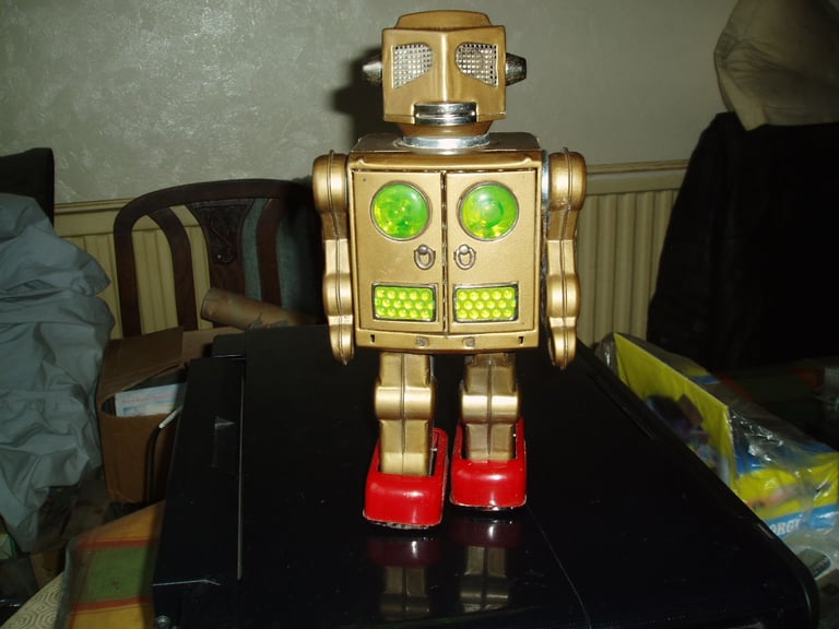 image for Horikawa 1960s attacking martian robot gold