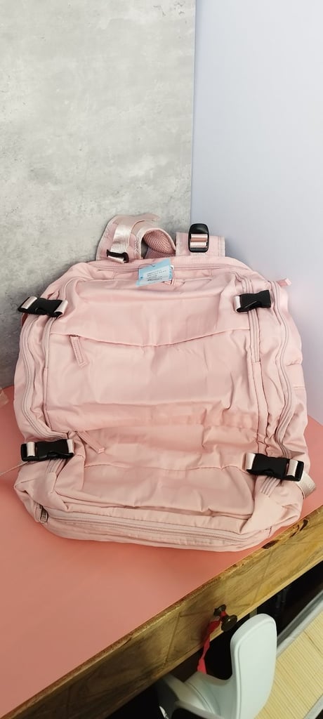 Pink Backpack with USB Port, 47 x 33 x 20 CM, BRAND NEW❗