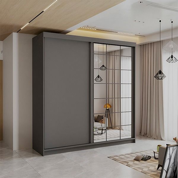 GUARANTEED PRICE- BRAND NEW 2 3 DOOR GERMAN SLIDING TWO THREE DOOR WARDROBE IN 4 COLORS *