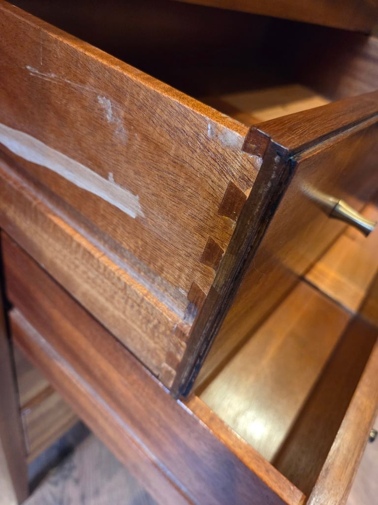 Vintage Retro Mid Century Teak Chest of Drawers by Loughborough Furniture 