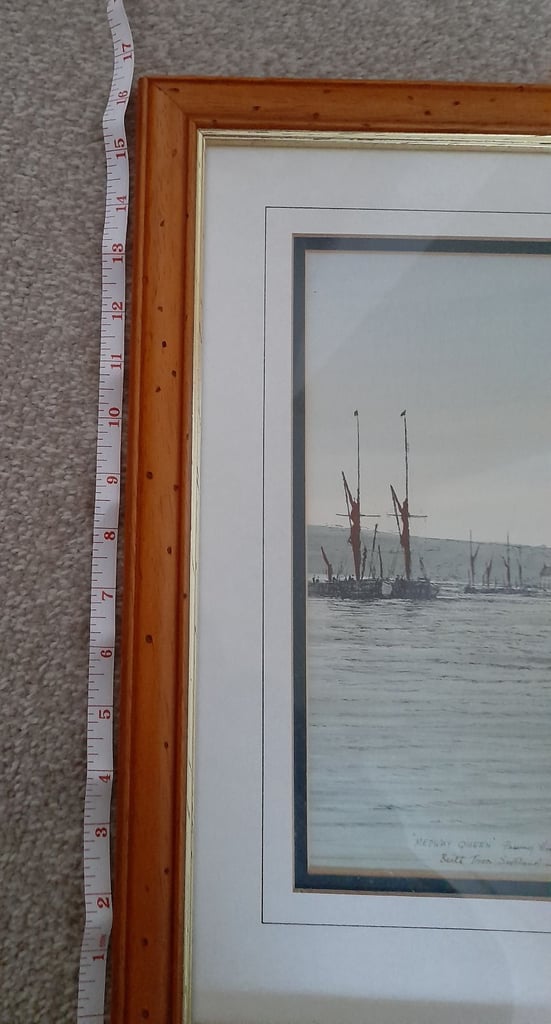 Medway Queen framed print.