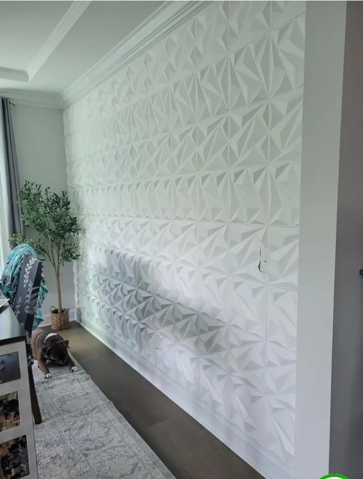 Pvc wall tiles white