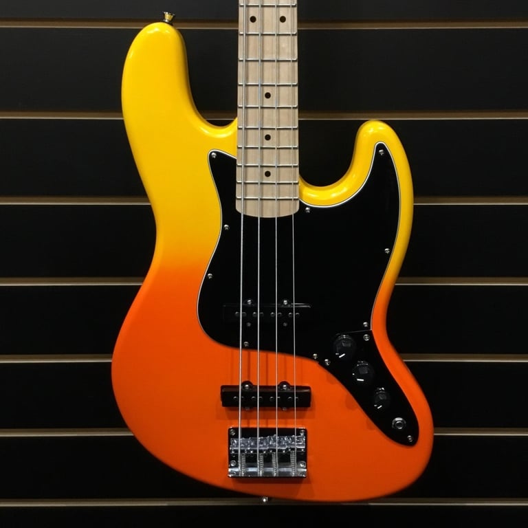 SX Modern Series JB Orange Fade Bass Guitar
