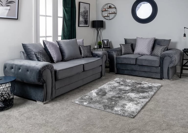 image for Verona Designer Sofa Set >> 3+2 Seater + Corner >> 35% Discount >> COD Available >>>>
