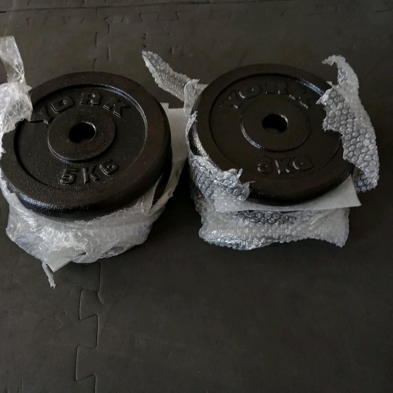 York 10kg discount vinyl weight plates