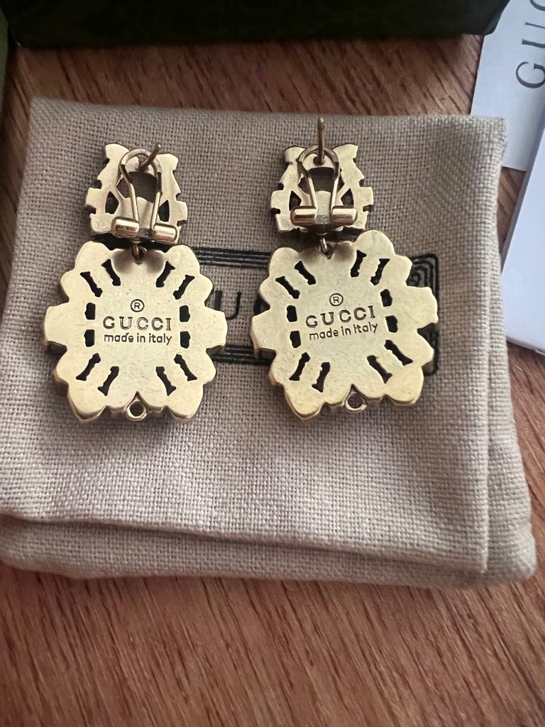 Gold earrings