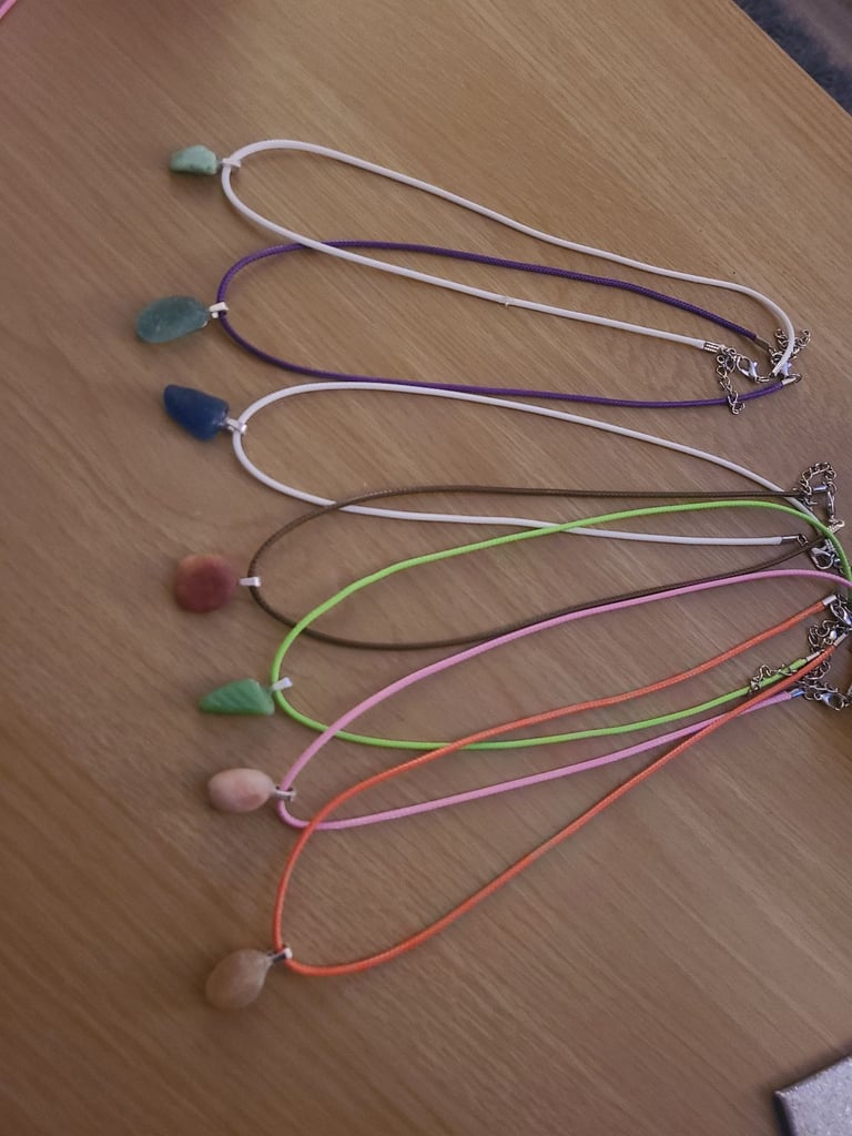 image for Sea glass and stone necklaces