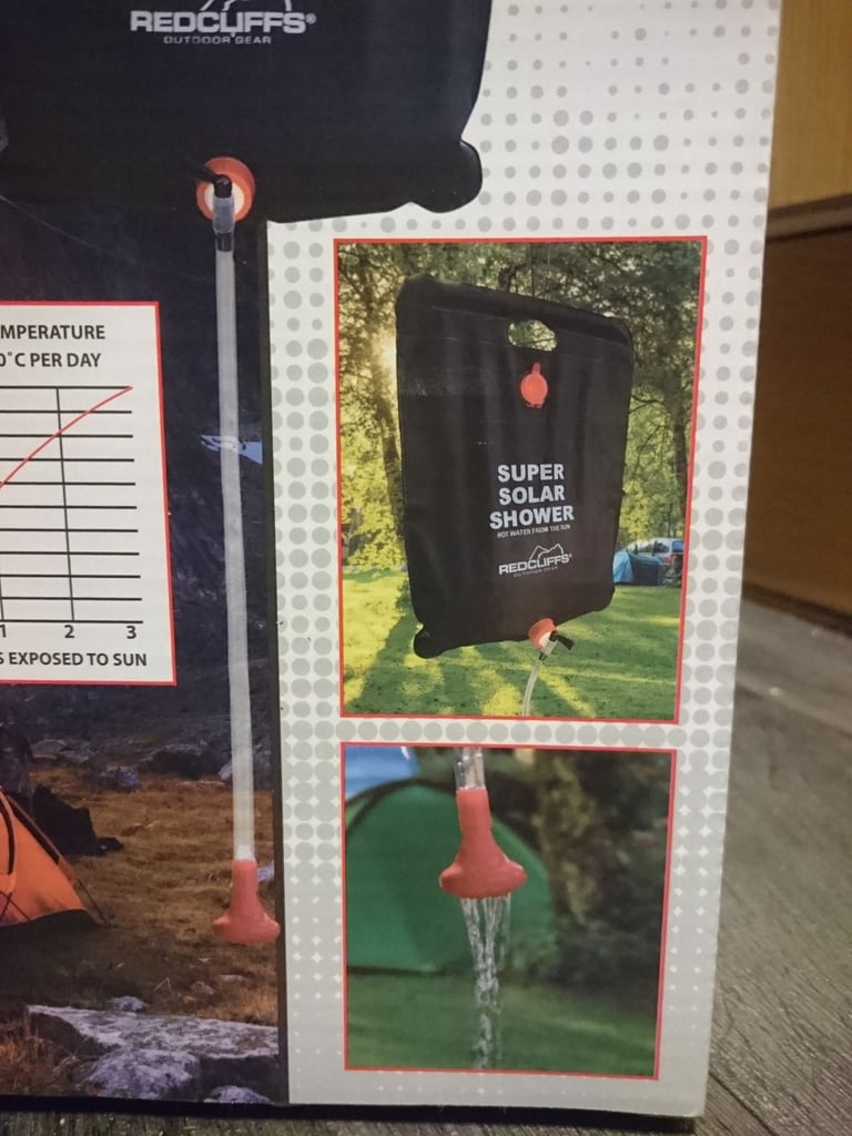 New Portable Solar Camping Outdoor Shower - WILL POST