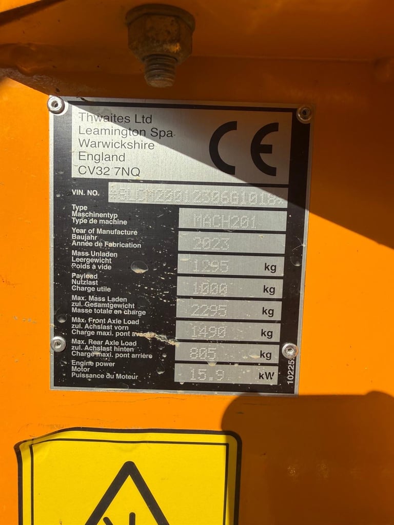 2023 Thwaites Dumper