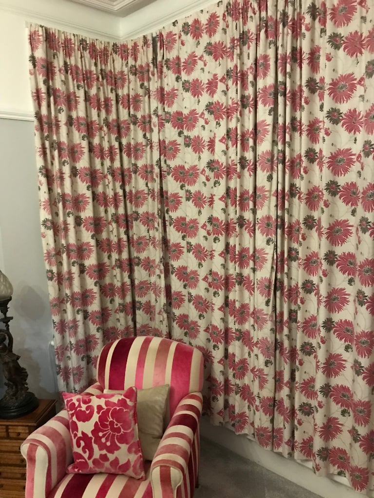 Laura Ashley Kimono curtains 90 x 90 inches