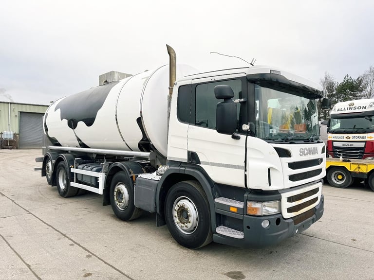 2014 SCANIA P370 8X2 20,500 LITRE STAINLESS STEEL TANKER 