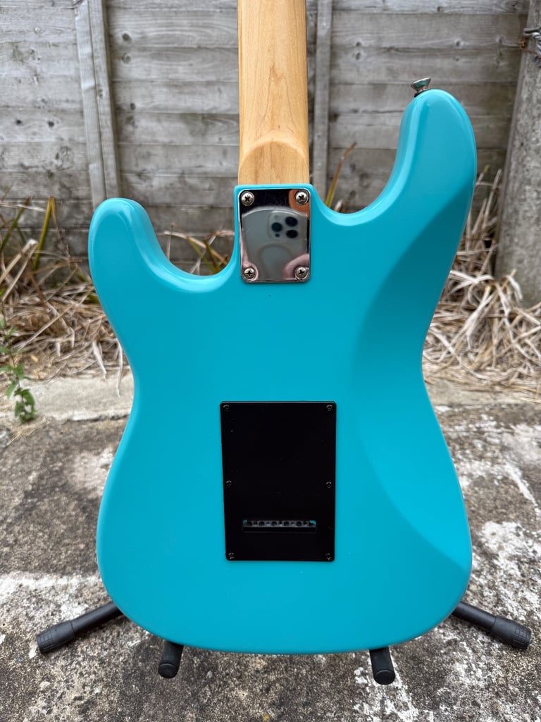 Custom Stratocaster electric guitar professionally setup & new strings 