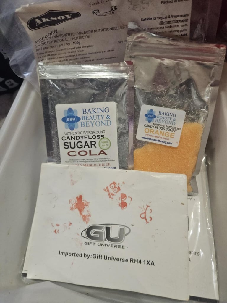 Popcorn and candyfloss machines