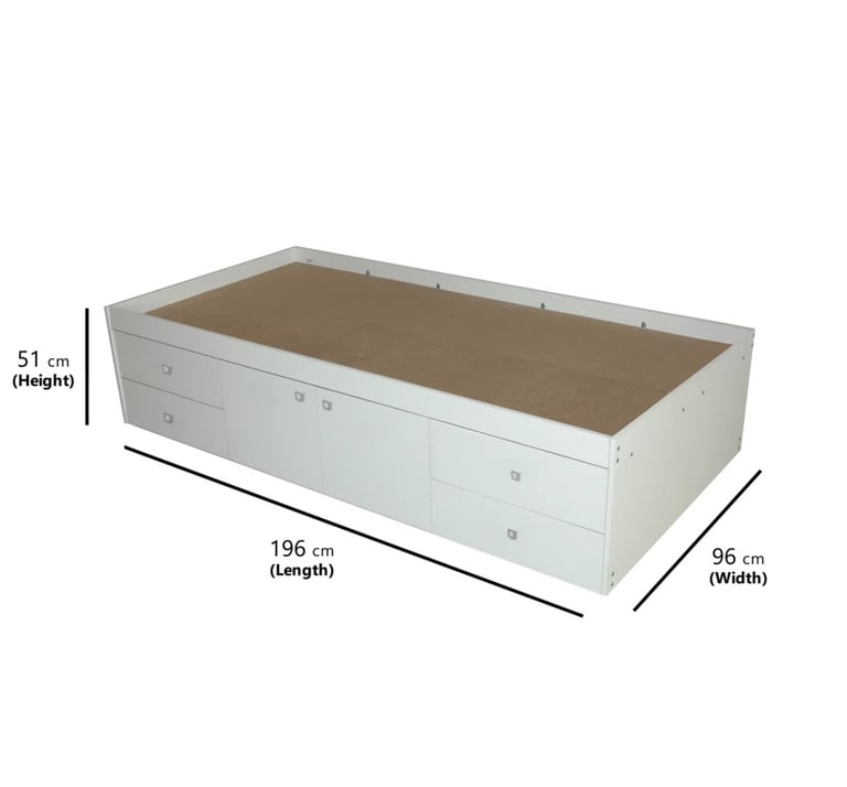 Single bed with storage 