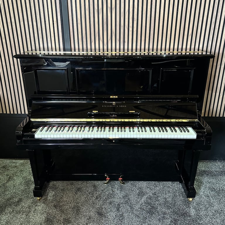 Fully Restored Steinway & Sons Model K Upright Piano Black | Delivery, Stool, Tuning, Warranty