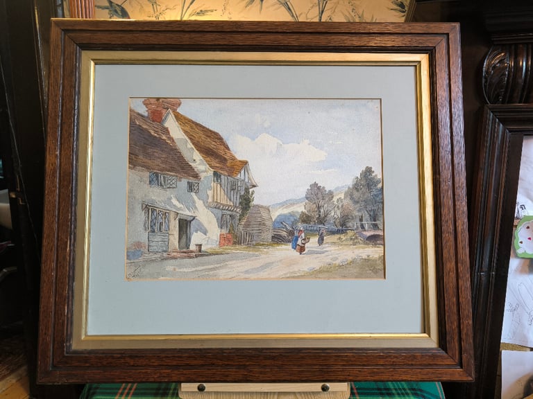 image for Antique Victorian Watercolour Painting by EM Lamond, 1870