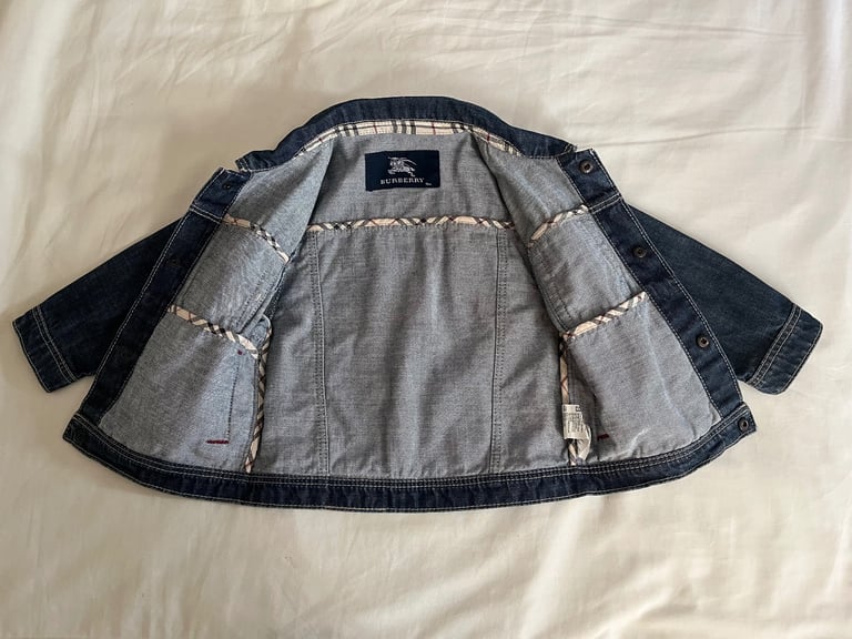 Original Burberry Kids Denim Jacket Age 18 Months