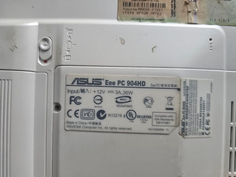 Old laptop parts