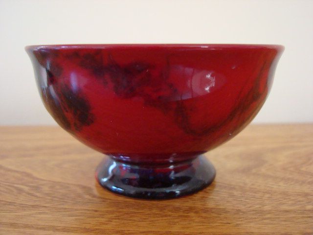 Royal Doulton Sung Flambe Bowl by Charles Noke & Fred Mo Early 20th century Underside is signed