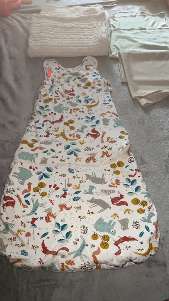 image for Folk &Thread baby sleep bag(3-18)months x3 blanket 