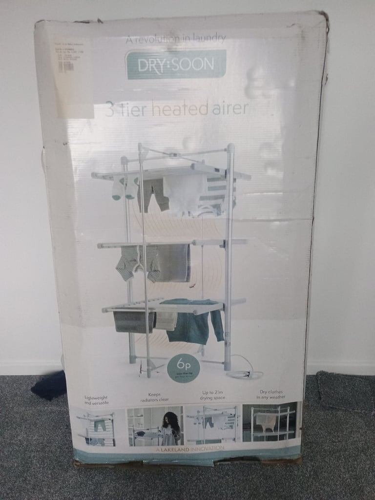 Dry soon  3 tier heated airer 