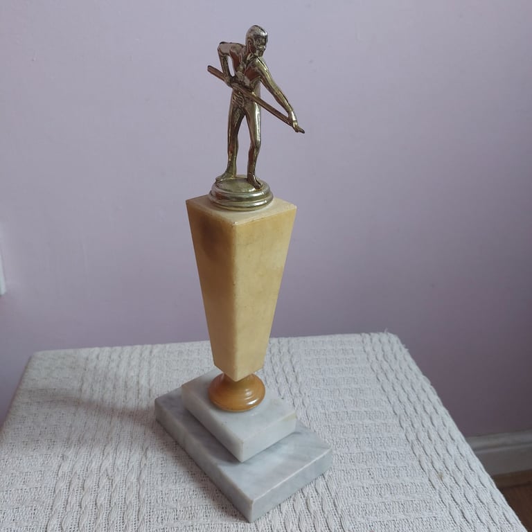 Vintage Marble Snooker Trophy 