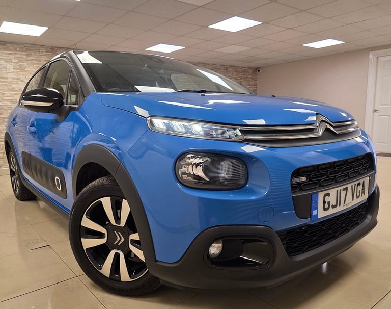 CITROEN C3 1.2 PureTech Feel Blue Manual Petrol 2017 WARRANTY 12 MONTHS MOT
