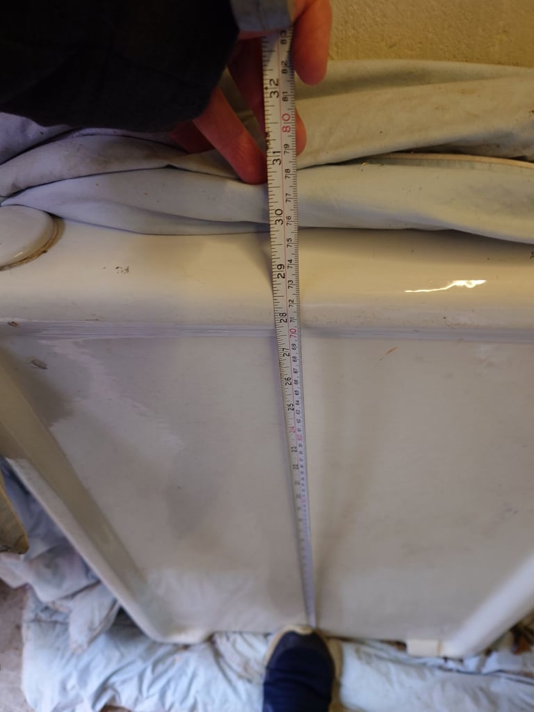 Enamel Belfast sink drainer