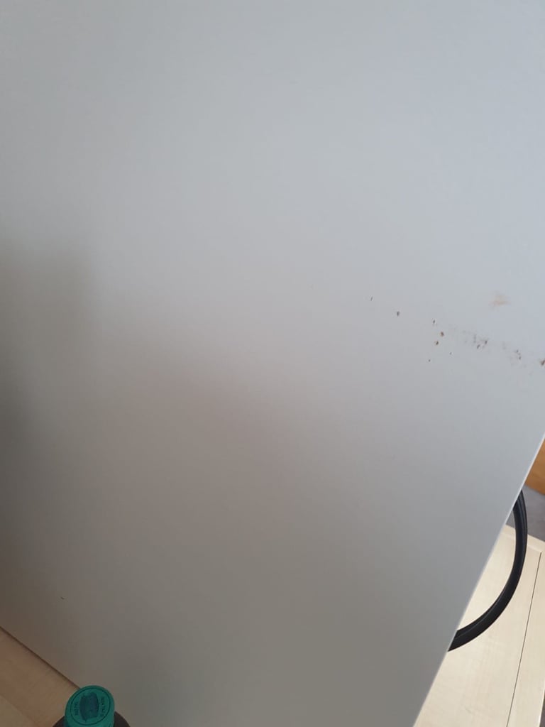 Two White Bedside Table Unit Cabinets 