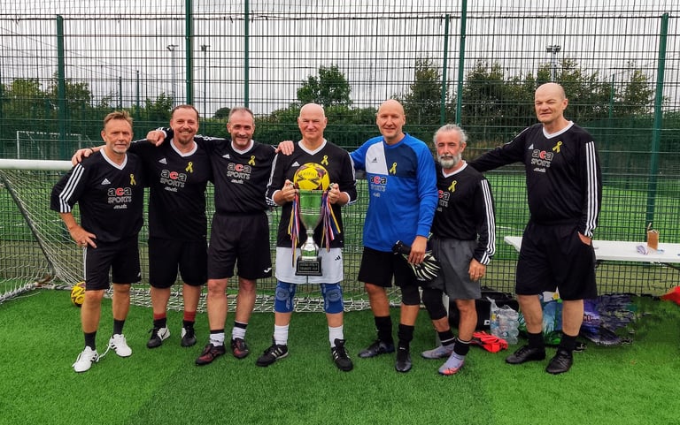 Recreational Seniors 5 a Side Football.