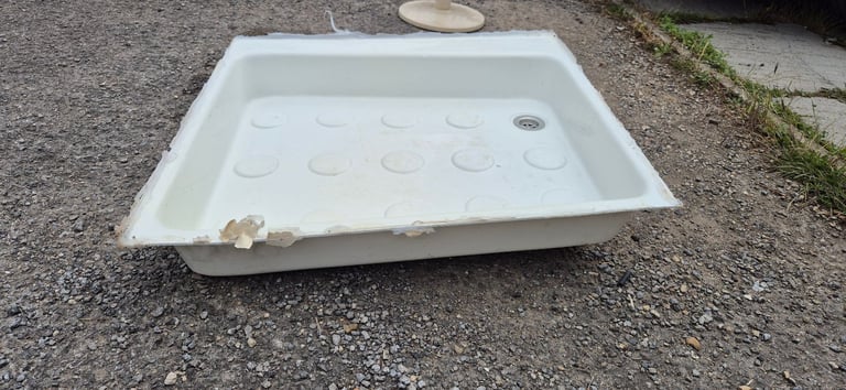 Shower tray for camper caravan motorhome boat.