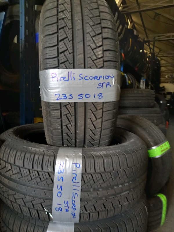 Matching set 235 50 18 pirelli tyres 7mm free fit 7days