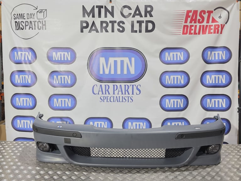 NEW COMPLETE FRONT BUMPER M SPORT STYLE FOR BMW 5 SERIES E39 With Fog Lights PDC